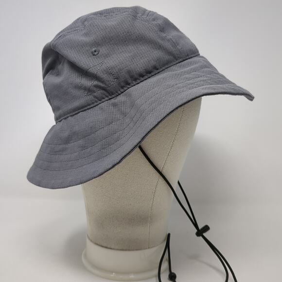 Anoka Lacrosse Bucket Hat Gray OS Adjustable Drawstring Embroidered Under Armour - Picture 6 of 10